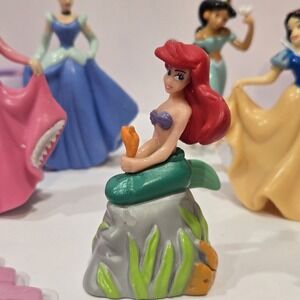 Disney Princess Barbie Cake Topper Decorate Castle Birthday Decopac 28 Piece Lot